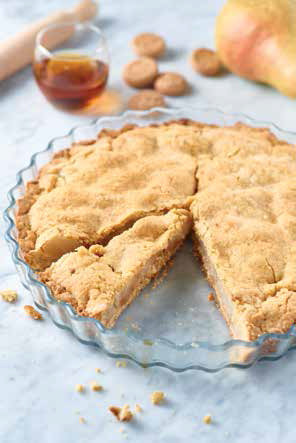 Torta di pere con frolla all'olio