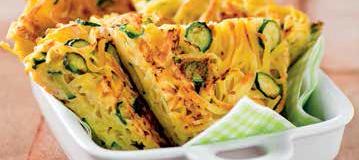 Frittata di tagliolini con zucchine e pancetta affumicata