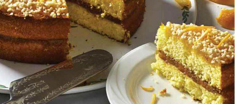 Torta all'arancia e mandorle