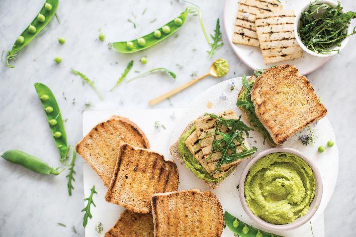 Carré con tofu al limone e rucola