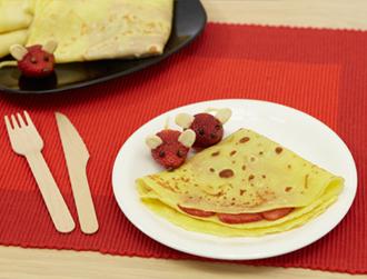 Crêpes alle fragole del topolino