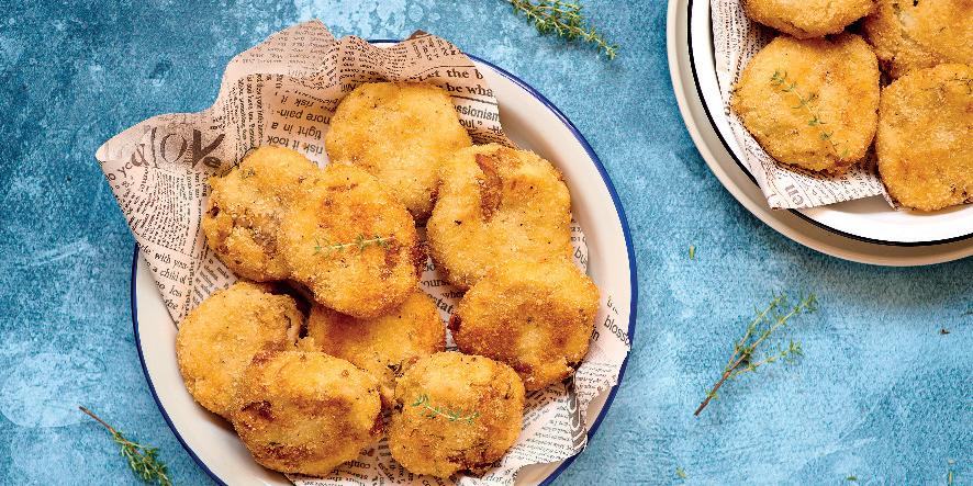 Frittelline di patate ai funghi