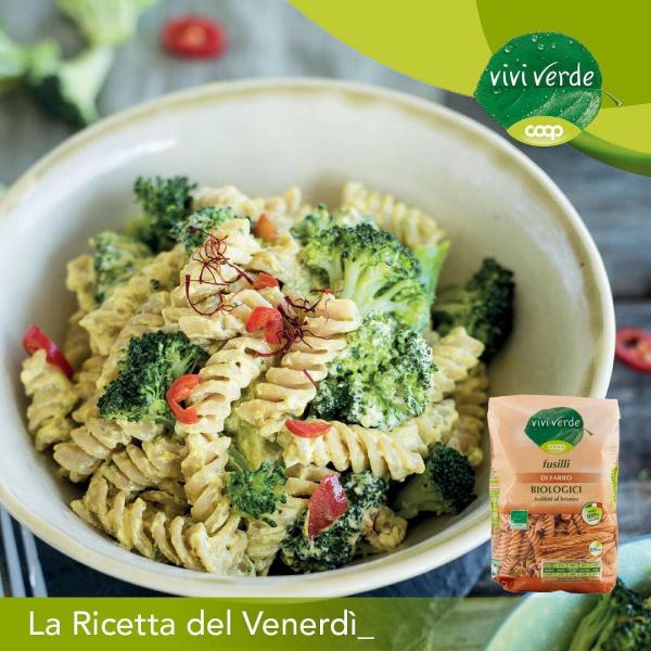 Fusilli di Farro Viviverde con Broccoli Piccanti.