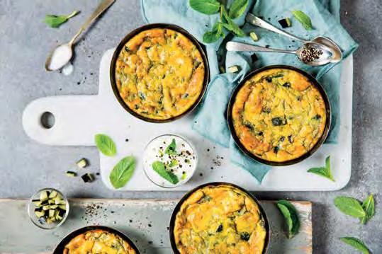 Mini frittate di melanzane con yogurt alla menta