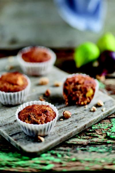 Muffin con fichi caramellati al rum