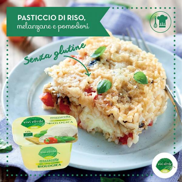 Pasticcio di riso con melanzane e pomodori