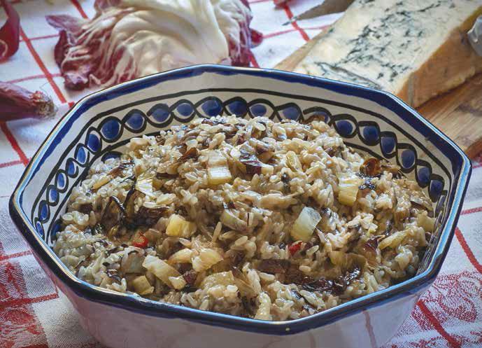 Risotto con gorgonzola e radicchio