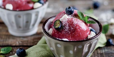 Sorbetto ai mirtilli