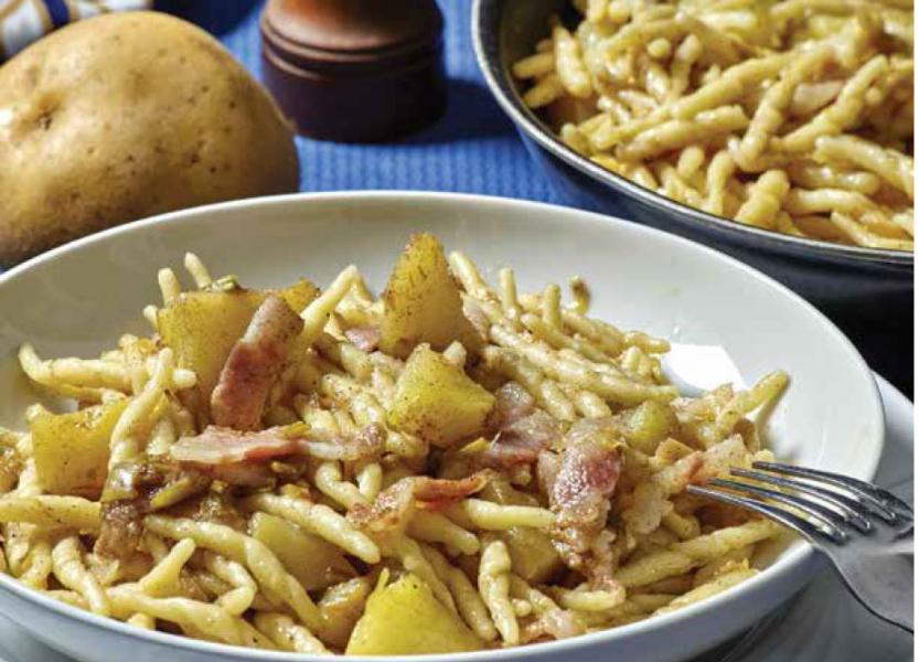 Trofie con guanciale e patate